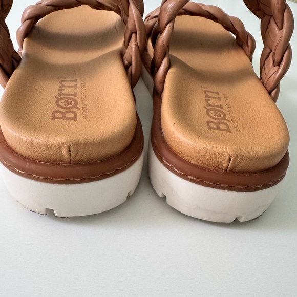 Born Leather Braided Slide Sandals - Picture 8 of 11